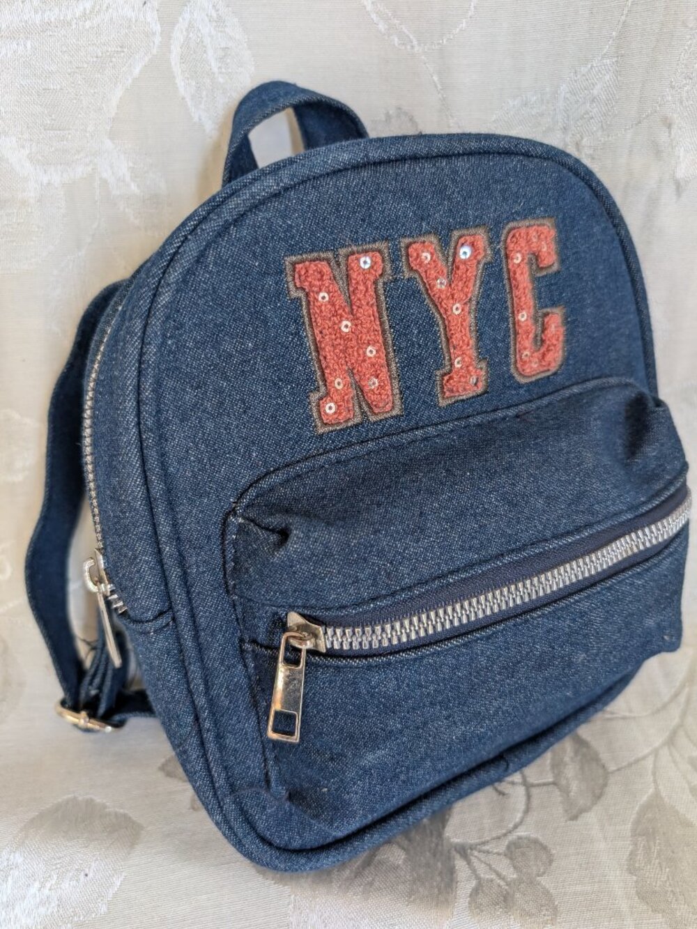 NYC Denim Mini Backpack